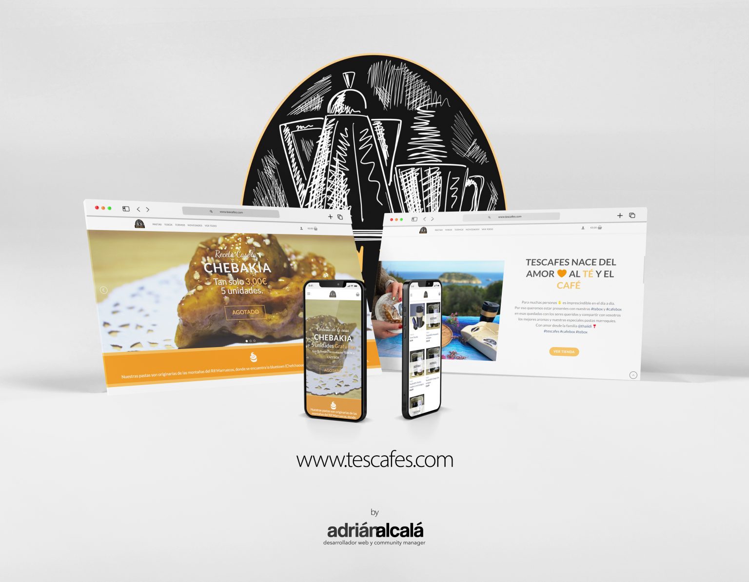 Diseño web Tescafes (Tienda online de productos marroquís)