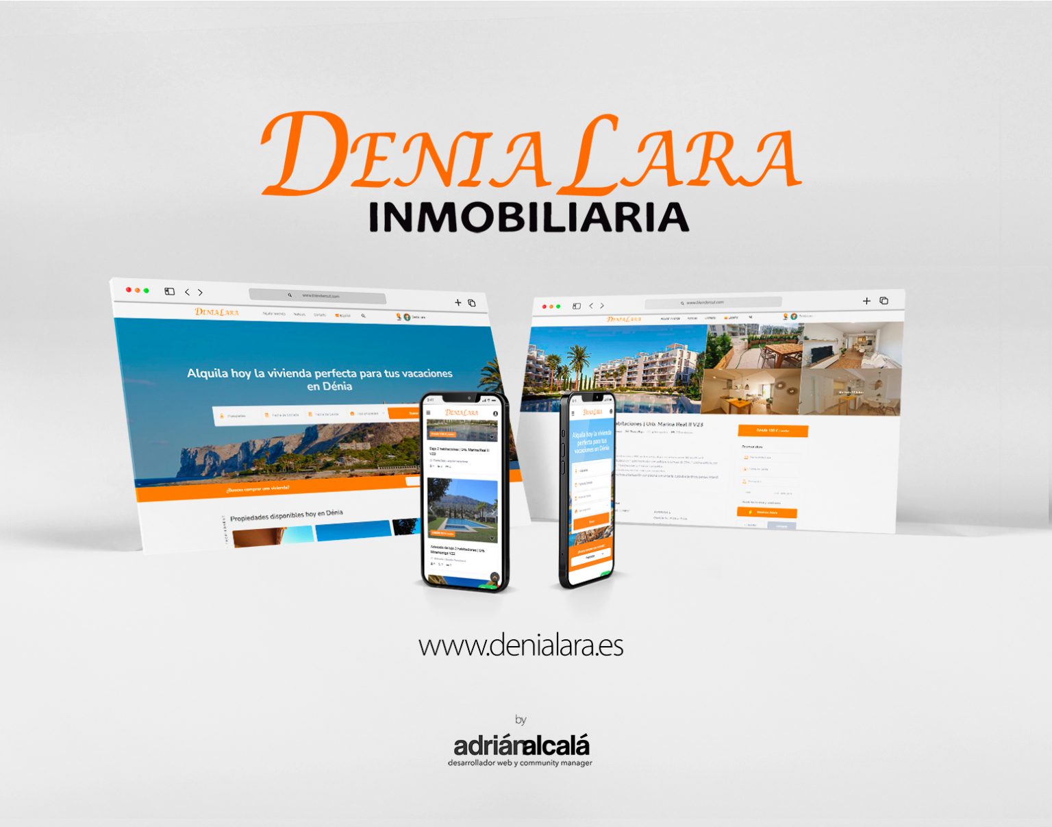 Diseño web y mantenimiento Denialara Inmobiliaria (Agencia Inmobiliaria)