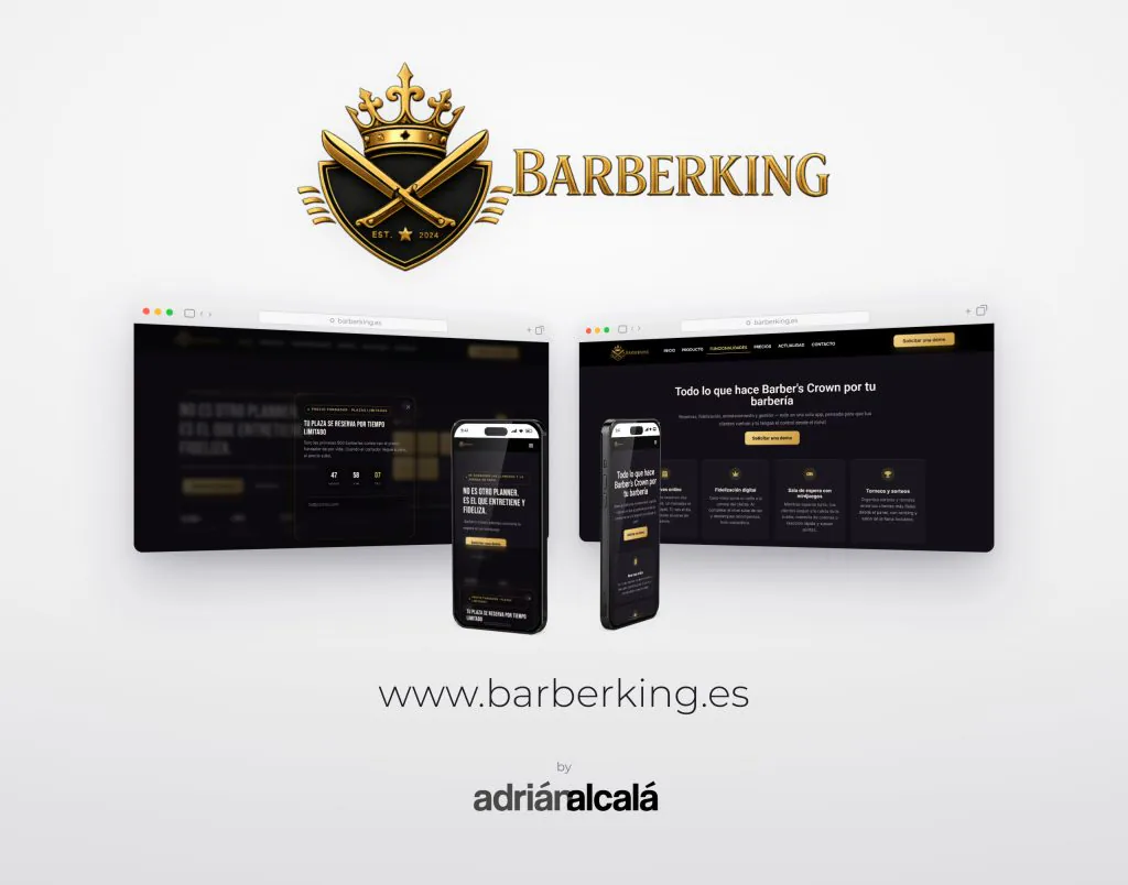 Barber King — proyecto real del portfolio