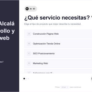 JetStudio Bookings — primer paso del formulario