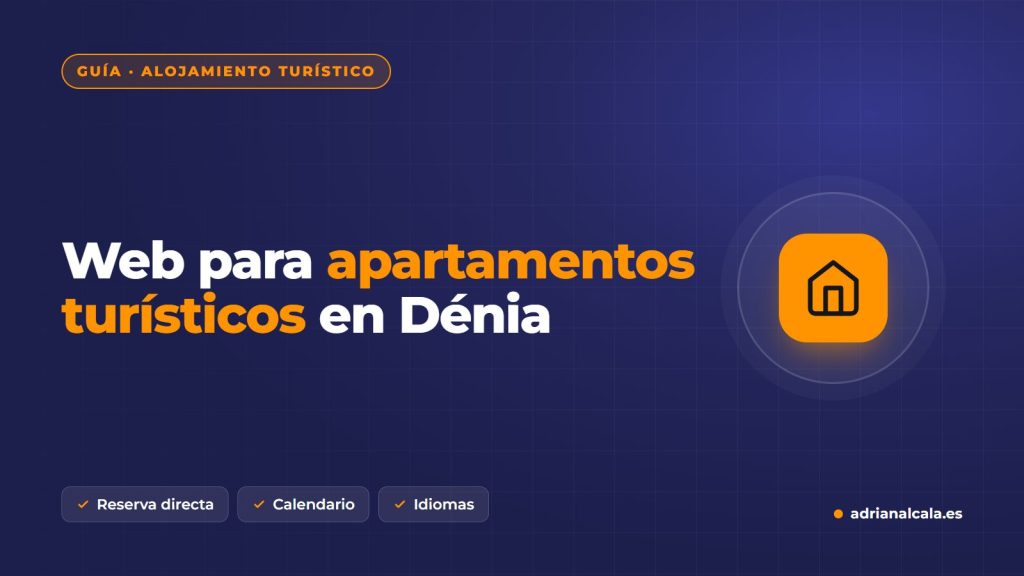 Página web para apartamentos turísticos en Dénia con reserva directa