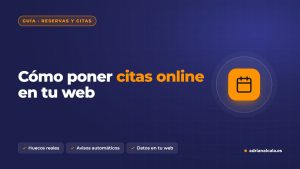 Cómo poner un sistema de citas online en tu web