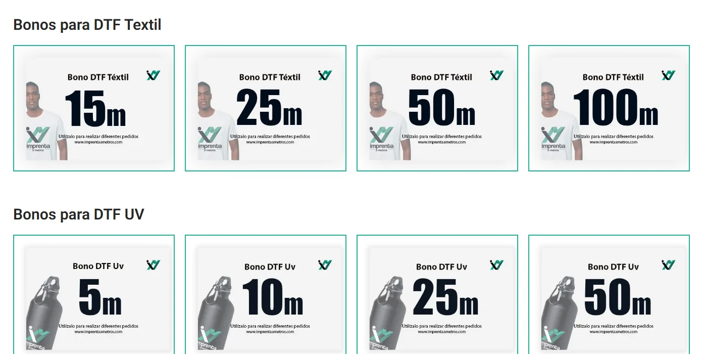 Los bonos de metros de imprentaametros.com