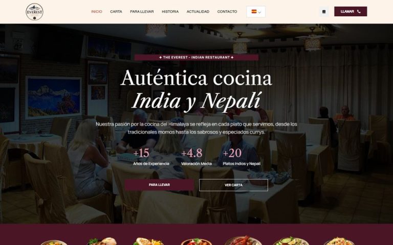 Web de The Everest
