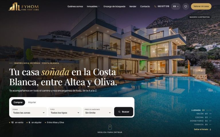 Web de Fyhom Real Estate