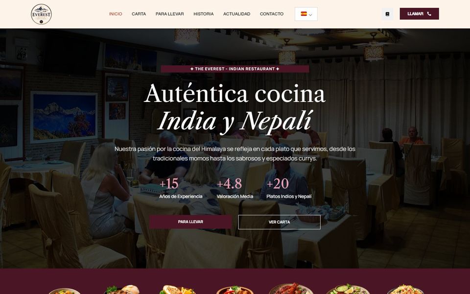 Web de The Everest