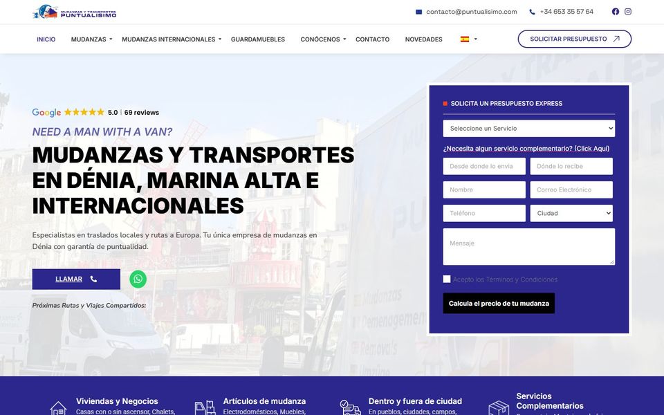 Web de Puntualísimo
